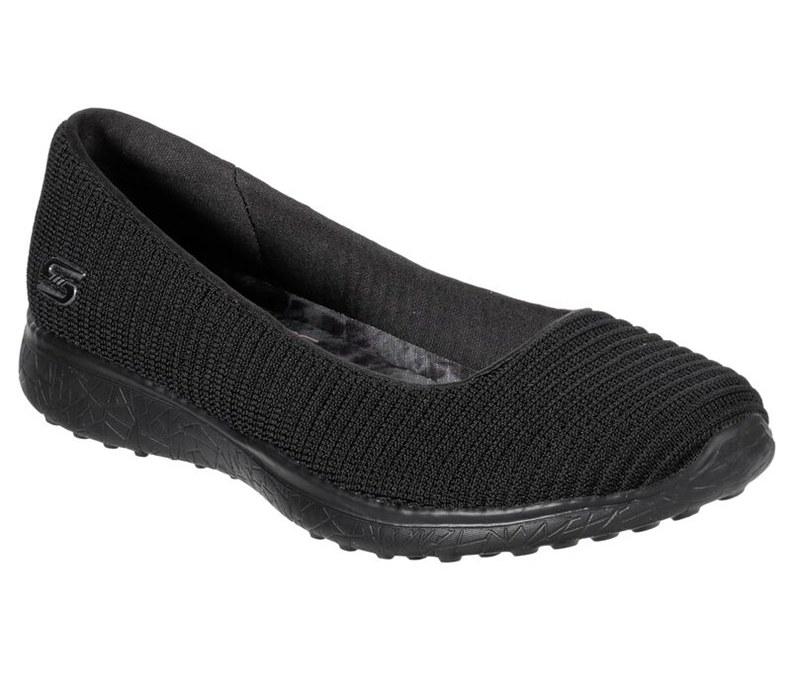 Skechers Microburst - In-Line - Womens Slip On Shoes Black [AU-ZA6355]